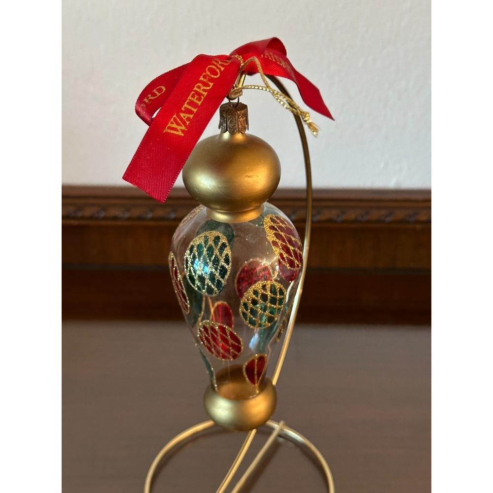 Waterford Colleen Cone Ornament 2001 1st Issue‎ Holiday Heirlooms